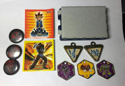 YuGiOh Lot - Medallion, McDonalds Case, 2 Stickers, Beaver Warriop Card, ext... - Image 1