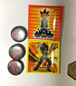 YuGiOh Lot - Medallion, McDonalds Case, 2 Stickers, Beaver Warriop Card, ext... - Image 2