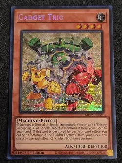 YuGiOh! - Gadget Trio MP25-EN061 Prismatic Secret Rare 1st Edition Near Mint - Image 1
