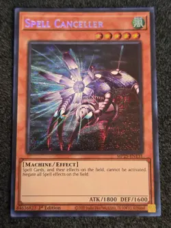 Yugioh Spell Canceller MP25-EN131 1st Edition Prismatic Secret Rare NM - Image 1