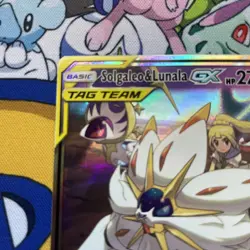Solgaleo & Lunala GX 75/236 Cosmic Eclipse Ultra Rare Holo Pokemon Card NM - Image 3