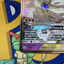 Solgaleo & Lunala GX 75/236 Cosmic Eclipse Ultra Rare Holo Pokemon Card NM - Image 5