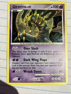 Giratina LV.63 Holo Rare Card #10/127 Vintage Never Played - Image 1