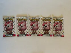 Pokemon Scarlet & Violet 151- Lot of (5) Packs of 10 Cards - Image 1