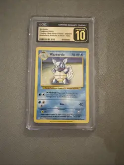 CGC PRISTINE 10 Wartortle CLB 002/034 Pokemon Card - POPULATION of 62 - GRADED - Image 1