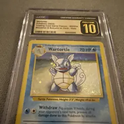 CGC PRISTINE 10 Wartortle CLB 002/034 Pokemon Card - POPULATION of 62 - GRADED - Image 2