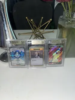 Beckett 9.5 Gem Mint Japanese Pokemon Cards Of 3 Lot - Image 1