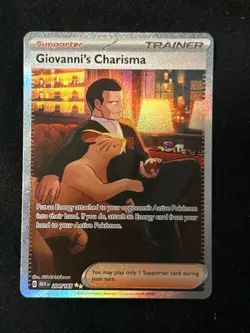 Giovanni's Charisma 204/165 SIR - Pokemon Card - Scarlet & Violet 151 - Image 1