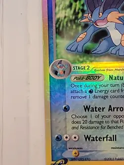 Swampert EX Ruby & Sapphire 23/109 Reverse Holo Pokemon Card 2003 - Image 2
