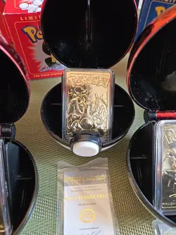 1999 -4 Pokemon 23K Gold Plated Cards Limited Pikachu, Charizard, Mewtwo, Togepi - Image 3