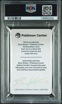 PSA 9 2025 POKEMON CENTER X BEAR WALKER COLLECTION CARDS ESPEON /930 - Image 2