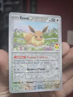 Pokemon Day 2025 Prismatic Evolutions Eevee Cosmos Promo TCG Card 074/131 - Image 1