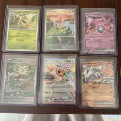 Six Card Pokemon Lot Gouging Fire EX Mewtwo, EX Etc. - Image 1