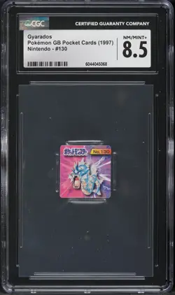 CGC 8.5 - 1998 Pokemon GB Pocket Cards Nintendo Gyarados #130 - Image 1