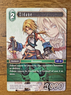Final Fantasy TCG Opus 1 - Zidane 1-071L *NON-FOIL* Legend Trading Card FFXI - Image 1
