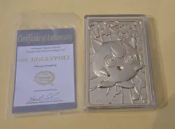 Pokemon 23K Gold Plated #39 Jigglypuff Trading Card with Certificate Limited ED - Image 1