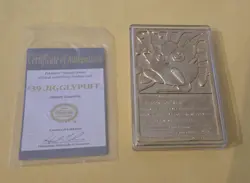 Pokemon 23K Gold Plated #39 Jigglypuff Trading Card with Certificate Limited ED - Image 2