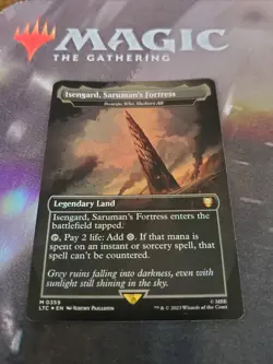 Mtg. Isengard, Saruman's Fortress. Foil. Lord Of The Rings. Pack Fresh - Image 1