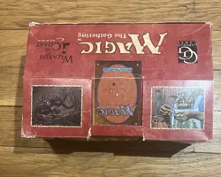 Magic The Gathering Fallen Empires 1994 EMPTY Booster Display Boxes Open - Image 2