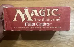 Magic The Gathering Fallen Empires 1994 EMPTY Booster Display Boxes Open - Image 3