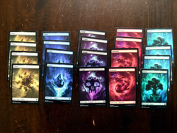 20 Magic The Gathering Full Art Nyx Lands Theros Beyond Death (4x Each) - Image 1