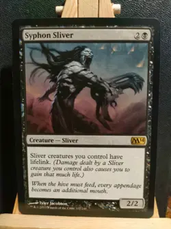 Syphon Sliver - Magic 2014 (M14) - Rare - NM to LP (see pics) MTG - Image 1
