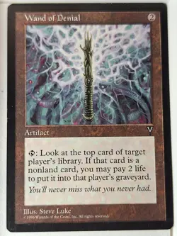 Wand of Denial - Visions - Magic the Gathering MTG Nice! - Image 1