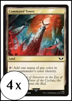 MTG - 4 x Command Tower (271) - Playset of 4 - Warhammer 40K Commander - Image 1