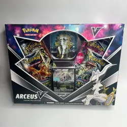 Pokemon TCG Arceus V Figure Collection Box 4 Booster Packs Sealed New - Image 1