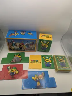 Pikachu Luigi Costume Pokemon Center Japanese Exclusive Sleeves Deck Box Set - Image 1