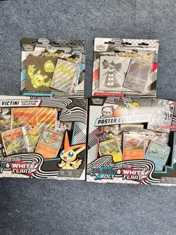 Pokemon Black Bolt & White Flare Tech Sticker Set, Victini Set and Poster 📦 - Image 1