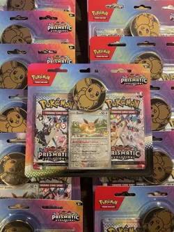 Lot Of 17 Pokemon Prismatic Evolutions: 2 pack Blister [Eevee] New Sealed 🔥🔥🔥 - Image 3
