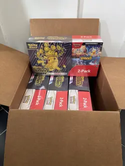 Pokemon Surging Sparks Elite Trainer Box + Booster Bundle, LOT of 4 - Image 3