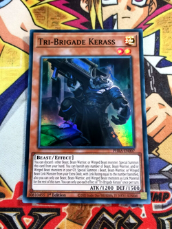 Tri-Brigade Kerass phra-en007 1st Edition (NM+) Super Rare Yu-Gi-Oh! - Image 1