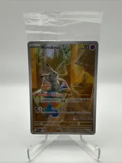 SEALED Pokemon Center Exclusive SVP #075 Mimikyu ETB Promo Pokemon TCG Card - Image 1