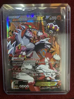 Pokemon TCG Team Magma's Groudon EX Holo Rare Card 15/34 Double Crisis - Image 1