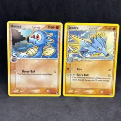 Pokemon TCG - Horsea 50/101 & Seadra 37/101 Card Lot - EX Dragon Frontiers - NM - Image 1