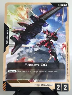 GUNDAM Card Game T-011 Fatum-00 C -Newtype Rising- - Image 1