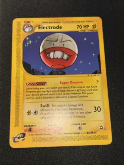 Electrode 008/147 Aquapolis Rare Pokemon Card Excellent ! WOTC E-Series - Image 1