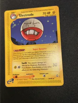 Electrode 008/147 Aquapolis Rare Pokemon Card Excellent ! WOTC E-Series - Image 3