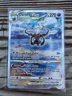 Pokemon Darkrai VSTAR TCG Crown Zenith: Galarian Gallery Holo Card GG50/GG70 - Image 1