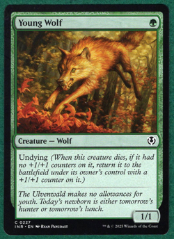 Young Wolf - Innistrad Remastered INR #0227 - Magic: The Gathering MTG Card - Image 1