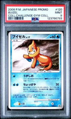PSA 9 Buizel 120/DP-P Collection Challenge Promo Japanese Graded Pokemon Card - Image 1