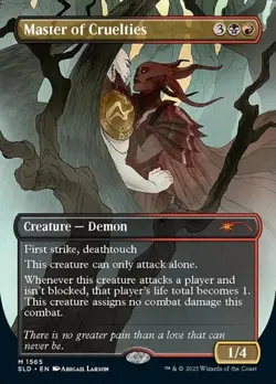 Master of Cruelties - Rainbow Foil Extended Art SLD NM MTG - Image 1