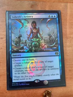 x1 MTG Saheeli's Artistry Foil - Launch Promo LP+ English Prerelease Promo - Image 1