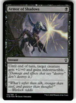 Armor of Shadows 112 Foil NM MTG CLB Magic - Image 1