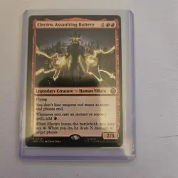 MTG - Electro, Assaulting Battery - Rare Regular #76 - Spider-Man NM - Image 1