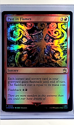 2023 MTG Magic the Gathering WHO Dr Who Promo Foil #565 Past in Flames - Image 1
