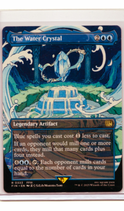 2025 MTG Magic The Gathering FIN Final Fantasy Borderless #333 The Water Crystal - Image 1