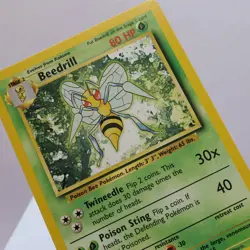 Pokemon TCG - Beedrill 17/102 Base Set Rare WOTC 1999 - EXC/NM - Image 1